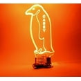 thumbnail image 6 of Penguin Aquatic Flightless Seabirds Bird Night Light Up Desk Table Lamp LED Personalized Engraved, Our Newest Feature - It's Wow, with Remote, 16 Color Options, Dimmer, Free Engraved, Great Gift, 6 of 10