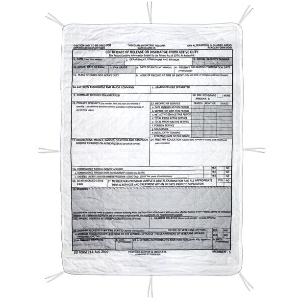 Woobie dd 214 poncho liner blanket walmart