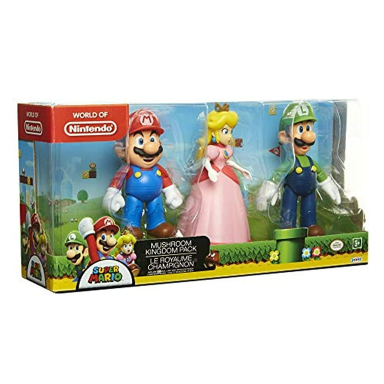  Super Mario Nintendo 4 Figure 2 Pack: Mario & Peach : Video  Games