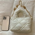 thumbnail image 4 of Quilted Tote Bag Puffer Bag Purse for Women Lightweight Quilted Bag Puffy Shoulder Bag Quilted Padded Handbag, 4 of 6