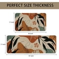 thumbnail image 3 of Boho Mid Century Modern Kitchen Rugs and Mats Set of 2,Farmhouse Style Abstract Tropical Leaf Kitchen Mat for Floor,Non-Slip Washable Kitchen Sink Mats Decor Doormat+Runner Rug, 3 of 5
