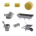 thumbnail image 3 of Milaget Farm Scene Decoration Miniature Model Kits Props Desktop Crafts Playset Ornament A, 3 of 9