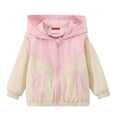 thumbnail image 5 of MexChoioe Kids Zip Up Hooded Outerwear Color‑Blocked Windbreaker Jacket Long Sleeve with Pockets Breathable Fall Travel Everyday Coat for Boys, 5 of 6