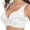 White, variant on Women Underwire Lace Bra Embroidery Floral Bralette Unlined 3/4 Cups Bra Non-Padded Push up Brassiere