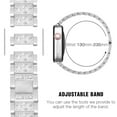 thumbnail image 3 of Antank Compatible with Apple Watch Band 38mm with Case Women, Jewelry Replacement Metal Wristband Strap with 2 Pack Bling PC Protective Cover for iWatch Series 3 2 1, 3 of 7
