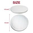 thumbnail image 5 of Paremmin 12inch Round Cake Boards 1/2inch Thick - Heavy Duty Silver Drums with Smooth Straight Edges Waterproof & Oil-proof, 5 of 7