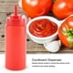 thumbnail image 1 of Botellas para exprimir salsa, 460 ml 10 unids/set Contenedor de condimentos recargable Dispensador de condimentos para salsa Aceite Crema Vinagre(Rojo), 1 of 5