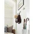 thumbnail image 3 of Amerock Burbank Transitional Single Prong Golden Champagne/Satin Nickel Wall Hook, 3 of 8
