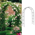 thumbnail image 3 of Outdoor Pergola Trellis, Personalized Backdrop Garden Arbor, Weatherproof Metal Frame, Climbing Plants Support, Easy Assembly Wedding Arch Decoration, Dark Green, 255 X 140 X 38 Cm, 3 of 5