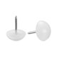 thumbnail image 1 of Protector de pata de silla de mesa Clavo deslizante para muebles 16mm Blanco Plástico 60pcs, 1 of 4
