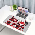 thumbnail image 4 of Kdxio Buffalo Plaid Love And Gnome Print Large Gaming Mouse Pad,Non-Slip Base,Water Resist Keyboard Pad for Gamer,Office & Home,29.5 x 15.8 in, 4 of 6