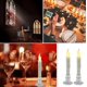 thumbnail image 3 of Bougies Vacillantes Sans Flamme, 1 Tlcommandes, 17cm Ivoire, Bougies De Fentre Led Piles, Minuterie, Lot De 6 Bougies En Plastique Sans Flamme E, 3 of 5