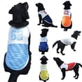 thumbnail image 1 of Dog Casual Shirt Pet Sport Vest Breathable Soft Basic Dog Clothes for Small Medium Large Boy Girl Dogs, 1 of 8