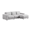 thumbnail image 2 of Devion Furniture 4-Piece Upholstered Velvet & Fabric Modular Sofa in Beige, 2 of 15