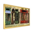 thumbnail image 2 of Designart 'Red Facade of Charming Shop In Paris Street II' French Country Framed Art Print, 2 of 4