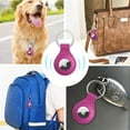 thumbnail image 2 of JETech Silicone Case for AirTag 2nd/1st Generation (2026/2021) with Keychain, Protective Air Tag Holder, 2-Pack (Dragon Fruit), 2 of 6