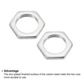 thumbnail image 4 of Tuercas Hexagonales de Acero M16x1.0 Galvanizadas Uxcell, 3mm de Altura, Paquete de 20, 4 of 4