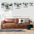 thumbnail image 5 of Hello Winter Shih Tzu Frosty Morning Walk Welcome Snowy Christmas Horizontal Matte Canvas Poster Lion Dog Lover Gifts Wall Art Home Decor - 02018, 5 of 5