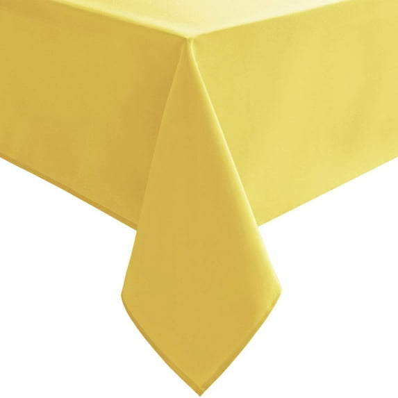 100% Cotton Table Cloth Beautiful & Decorative Great for Buffet Table, | Rectangle Tablecloth (60-Inch x 108-Inch, Yellow).
