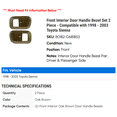 thumbnail image 2 of Front Interior Door Handle Bezel Set 2 Piece - Compatible with 1998 - 2003 Toyota Sienna 1999 2000 2001 2002, 2 of 2