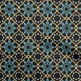 thumbnail image 1 of oneOone Cotton Poplin Twill Dark Teal Blue Fabric Asian Tile Star Sewing Craft Projects Fabric Prints By Yard 56 Inch Wide, 1 of 4