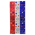 thumbnail image 2 of PATLOLLAV Red White Blue Plastic Door Curtain, 78x39 Inch Patriotic Door Cover Hanging Decor for Independence Day Parties & Home Entryways, 2 of 6