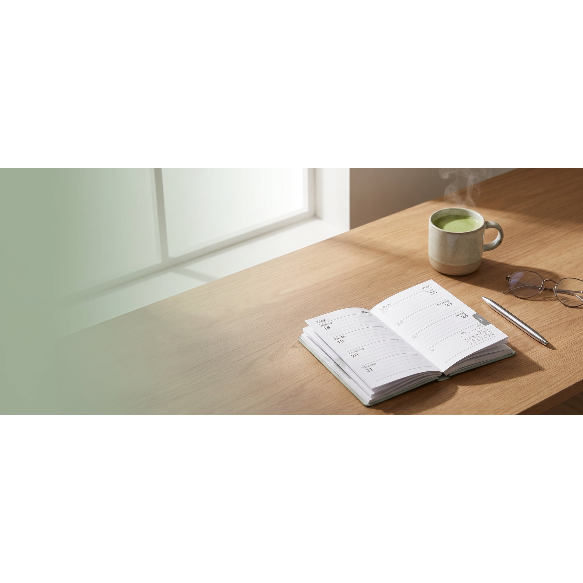 WEUVEB A7 Pocket Planner Notebook with Paper Pu Cover for Professionals