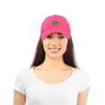 thumbnail image 3 of DALIX Four Leaf Clover Hat Baseball Cap St. Patrick's Day Cotton Caps Hot Pink, 3 of 7