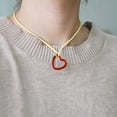 thumbnail image 6 of LICEWO Cute Hollow Heart Pendant Collar Necklace Colorful Rope Choker Fashion Y2K Summer Jewelry Simple Clavicle Chain, 6 of 14