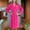 001 Hot Pink, variant on Hvot&aat Women's Halloween Thanksgiving Chest Print Flannel Bathrobes Soft Fuzzy Robe with Pockets