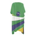 thumbnail image 2 of HELLHERO Flag Stripe Swim Coverup Lightweight High Quality Fabrics Casual Bathing Suit Cover Up, 2 of 6