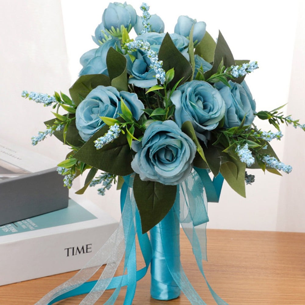 Wedding Bouquets for Brides or Bridesmaids Artifical Rose Posy with ...