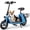 Blue, variant on Electric Scooter for Adults with Seat and Dual Baskets, 650W Motor Up to 15.5 MPH, 20-Mile Long Range, Foldable Commuter E-Scooter with 12.5" Tires, Blue