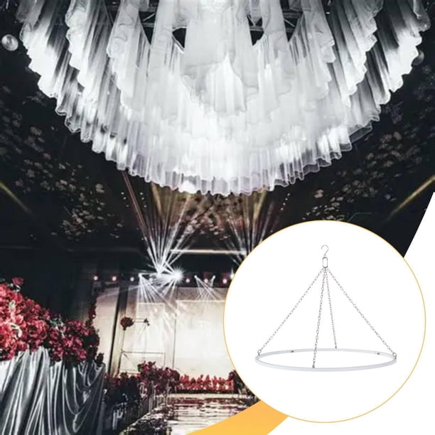 Kit para colgar cortinas de techo, para dosel de techo, fácil instalación, decoración de bodas para escenario de eventos interiores y exteriores,