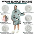 thumbnail image 5 of Wearable Oversized Blanket,Black Corgi Wearable Blanket Hoodie for Adults,Cozy Hooded Blankets with Super Pockets,Super Warm Fuzzy Pullover for Women & Men, 5 of 6