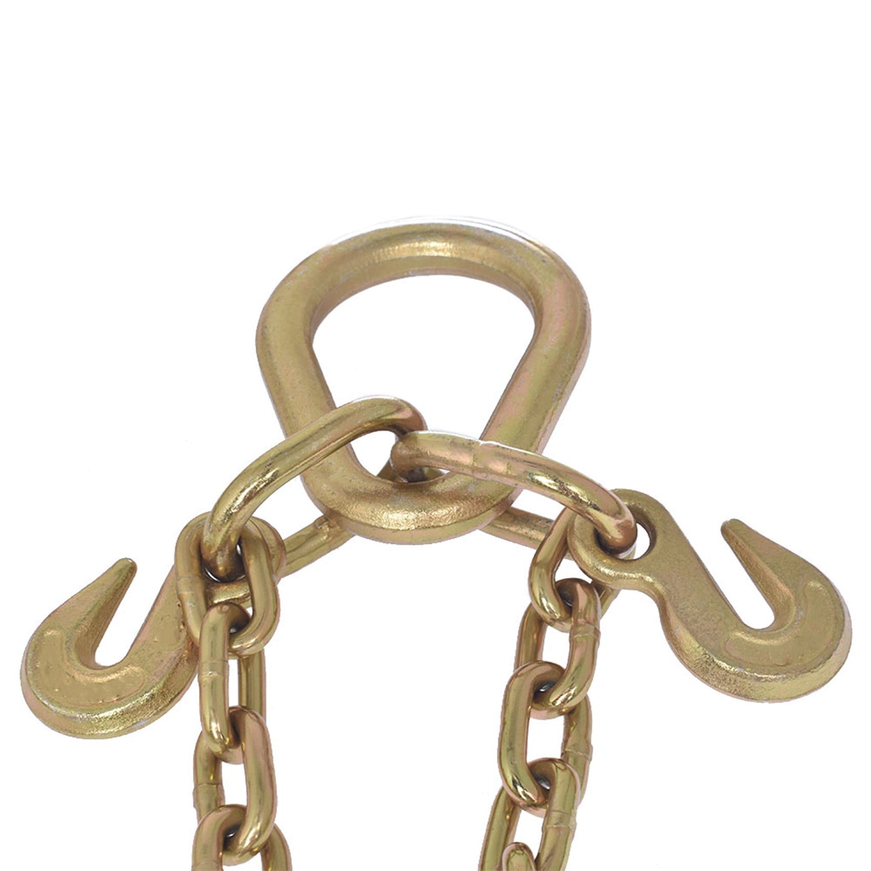 LABLT 5/16" x 2' G70 Tow Chain J-Hooks V-Chain Flatbed Truck Rollback Wrecker Carrier