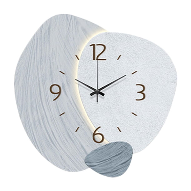 Reloj de pared silencioso con números arábigos, creativo, 3 niveles de ajuste. Estilo B