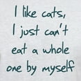 thumbnail image 3 of CafePress - I Like Cats I Just Can't Eat Light T Shirt - Men's Classic Graphic T-Shirt, 3 of 4