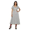 thumbnail image 1 of Moomaya Kurta Imprimée pour Femmes Hauts à Fente avant Tunique d'Été Kurti, 1 of 6