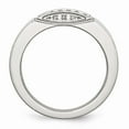 thumbnail image 2 of Stainless Steel Polished 1/10ct tw. Diamond Ring Size: 11; for Adults and Teens; for Women and Men, 2 of 7