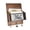 Dark brown, variant on Lynono DecorativeW00dWall Mount Mailbox Holder For Letters Bill And Magazines Use