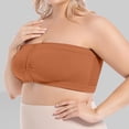 thumbnail image 7 of LINGLANG Plus Size Wireless Bra for Women Front Button Closure Bandeau Strapless Push Up Bralette Cleavage Control Anti-Sag Tube Top, 7 of 7