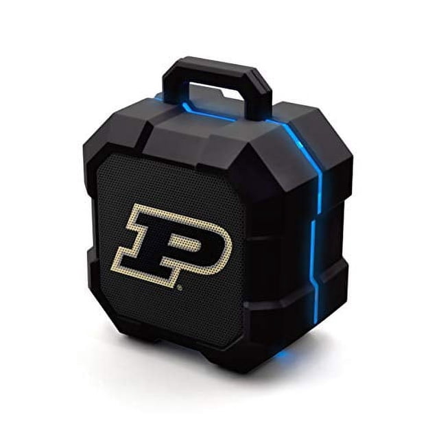 SOAR NCAA Shockbox Altavoz Bluetooth inalámbrico LED, Purdue Boilermakers