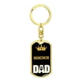 thumbnail image 4 of Munch Saucisse Chatons Saucisse Chat Papa Roi Porte-Clés Acier Inoxydable Ou or 18k, 4 of 8