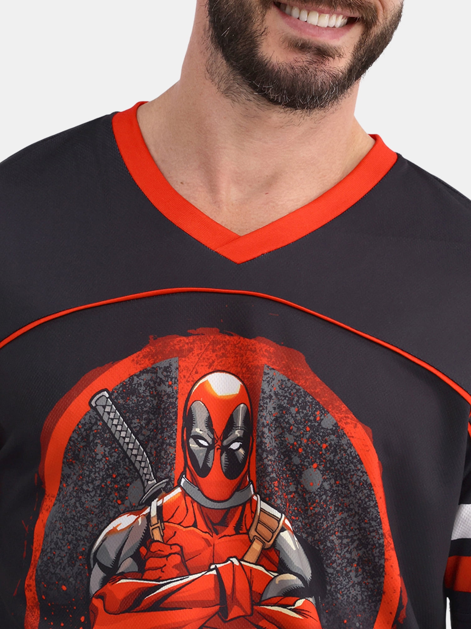 Deadpool Men's and Big Men's Graphic Soccer Jersey, Sizes XS-3XL