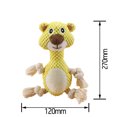 thumbnail image 2 of Juguete para perros chirriantes, mordedores para cachorros, juguetes interactivos para perros al aire libre, juguete de peluche para perros pequeños y medianos - oso amarillo TUNC Sencillez, 2 of 4