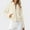 White, variant on Bomber Jacket for Women 2025 Fall Lightweight Long Sleeve Lapel Collar Zip Up Casual Jackets with Pockets Outerwear