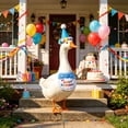 thumbnail image 6 of Porch Goose Birthday Hat and Bib Set for 23 Inch Goose Statue, Birthday Party Goose Outfit Decoration, Lawn Goose Accessories for Garden Porch Patio Yard Celebration Display, 6 of 6