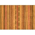 thumbnail image 1 of Ahgly Company Indoor Rectangle Abstract Orange Modern Area Rugs, 6' x 9', 1 of 4