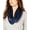 Navy, variant on Women’s Liquid Shine Infinity Wrap Scarves, wine